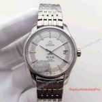 Swiss Copy Omega De Ville Hour Vision Mens Watch SS Silver 41mm 